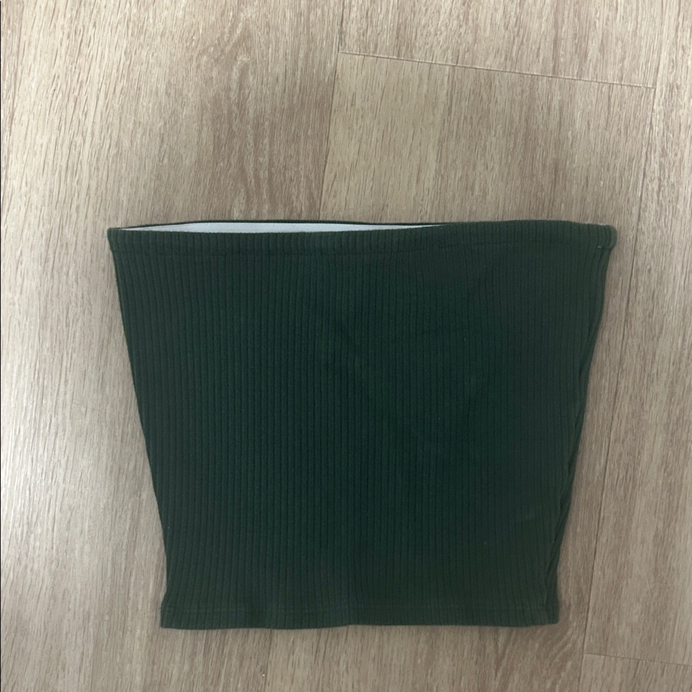 Urban Outfitters Forest Green Ribbed Top